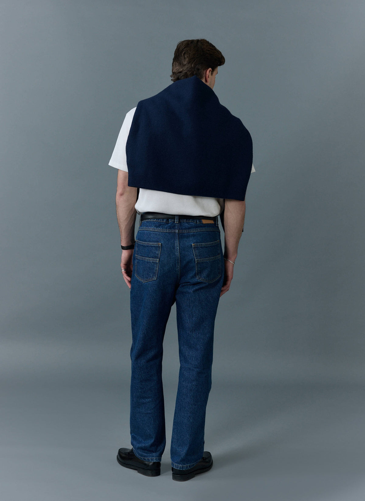 Men's Straight Leg Denim Jeans - BCI Cotton - Mid Wash | Percival Top Pick