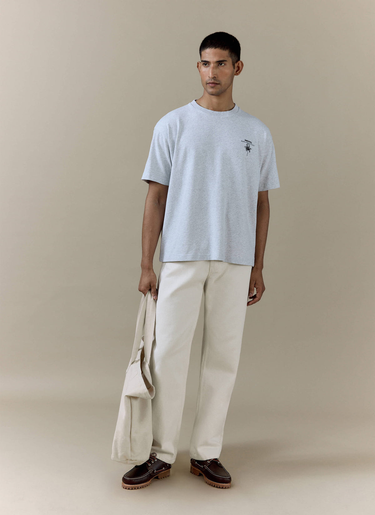Men's Cream Straight Leg Denim Jeans - 100% BCI Cotton | Percival Everyday
