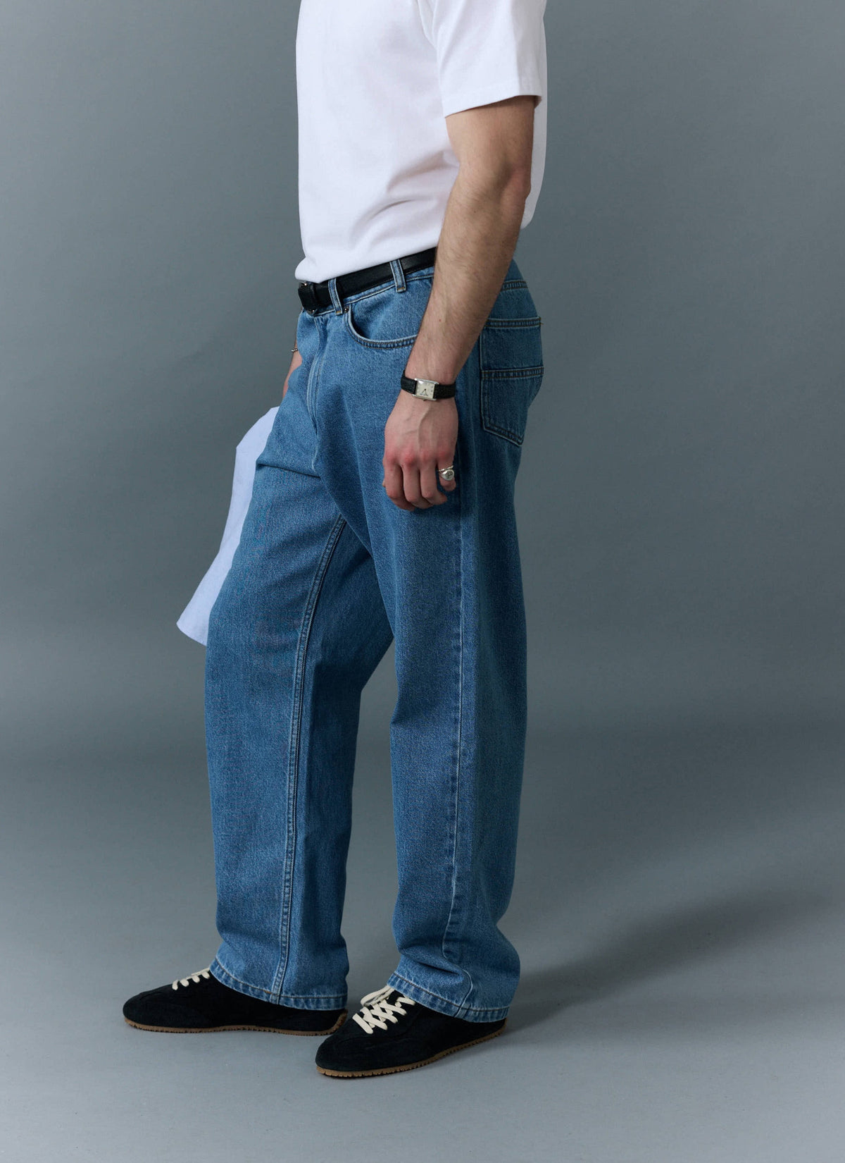 Percival Men's Relaxed Fit Jeans - Denim - Light Wash Blue | Percival Sale