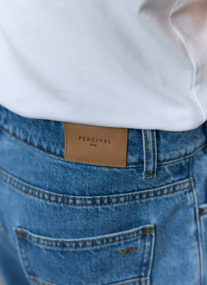 Percival Men's Relaxed Fit Jeans - Denim - Light Wash Blue | Percival Sale