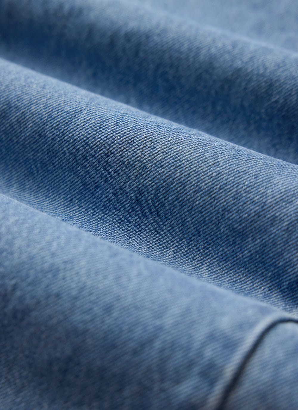 Men's Straight Leg Denim Jeans - BCI Cotton - Light Wash Blue | Percival New