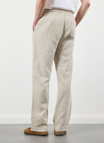 Sorrento Linen Trousers - Cotton Linen - Cream | Percival Signature
