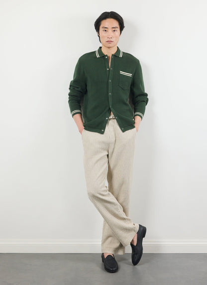 Sorrento Linen Trousers - Cotton Linen - Cream | Percival Signature