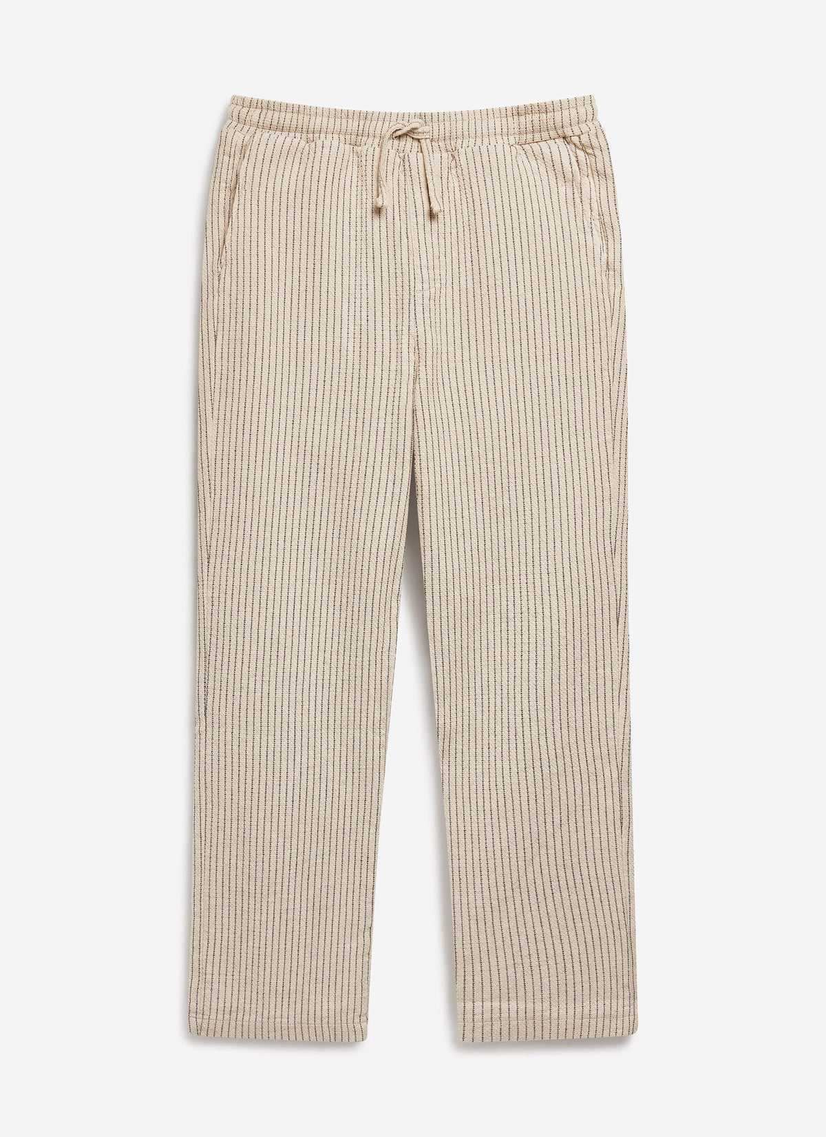 Sorrento Linen Trousers - Cotton Linen - Cream | Percival Signature