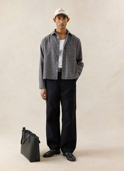 Men's Barrel Leg Trousers - Milo - Cotton - Black - Percival | Percival Special Offer