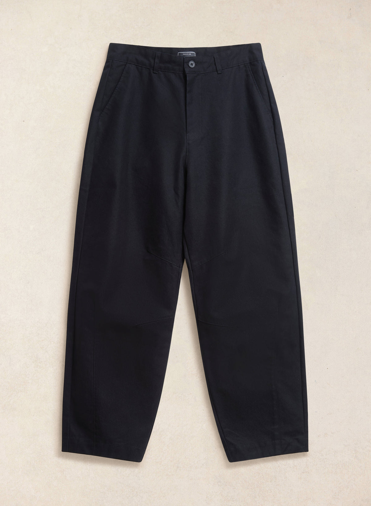 Men's Barrel Leg Trousers - Milo - Cotton - Black - Percival | Percival Special Offer