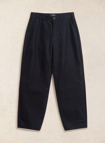 Men's Barrel Leg Trousers - Milo - Cotton - Black - Percival | Percival Special Offer