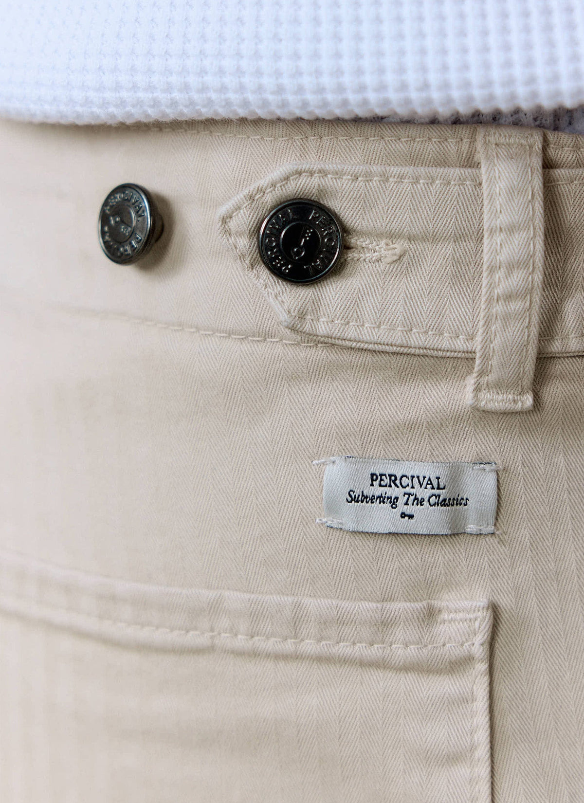 Men's Carpenter Trousers - Cotton - Cream | Percival Discount