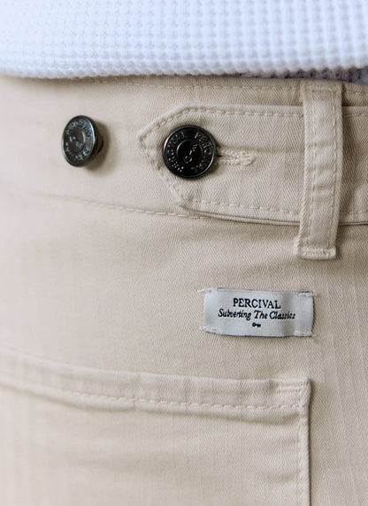 Men's Carpenter Trousers - Cotton - Cream | Percival Discount
