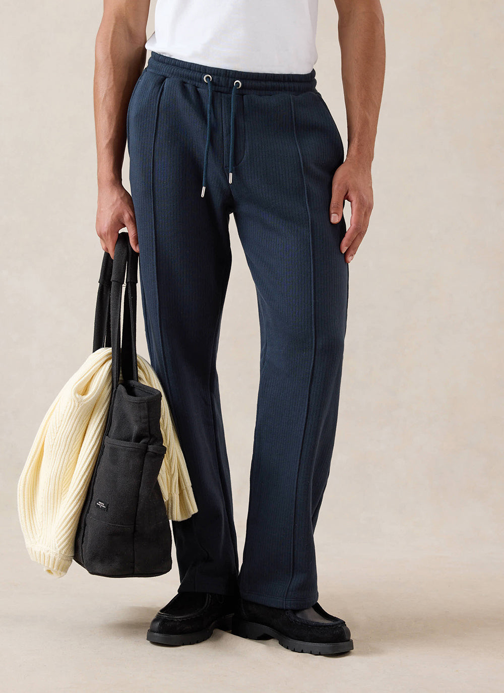 Conrad Straight Leg Trackpants - Navy Cotton - Percival | Percival Best Price