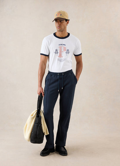 Conrad Straight Leg Trackpants - Navy Cotton - Percival | Percival Best Price