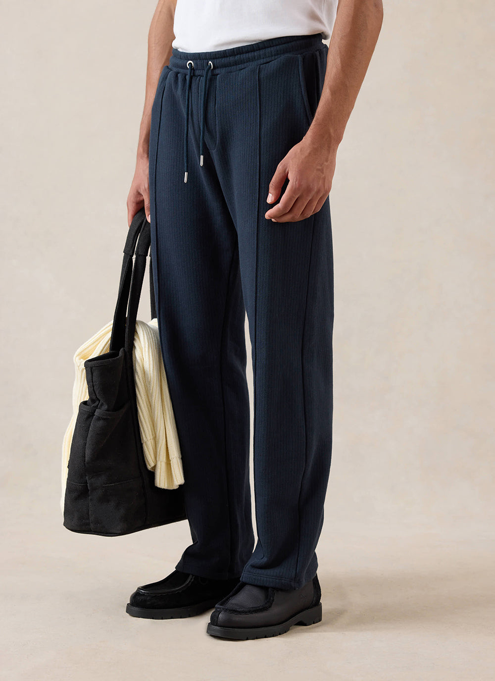 Conrad Straight Leg Trackpants - Navy Cotton - Percival | Percival Best Price