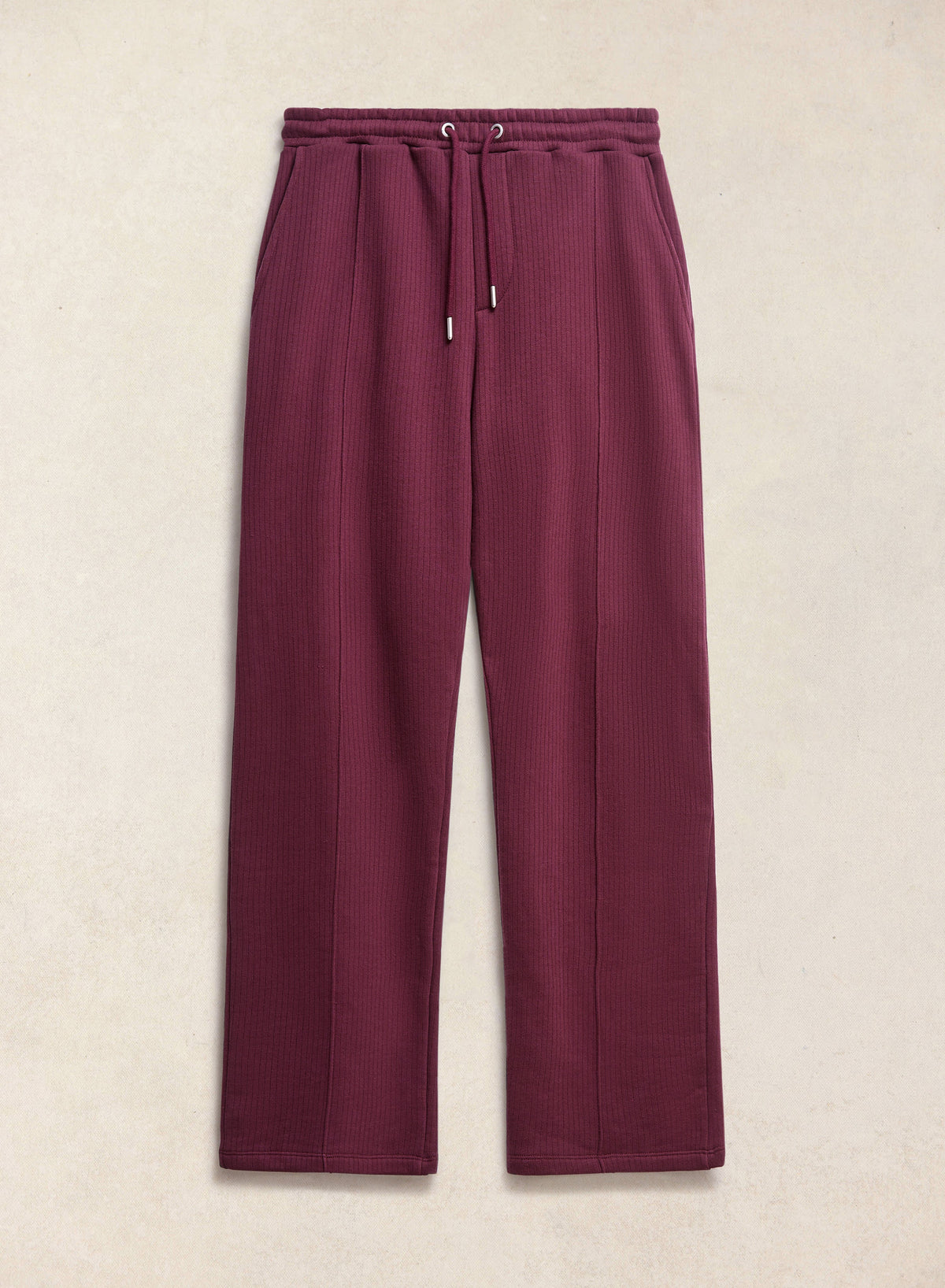 Men's Conrad Trackpants - Burgundy Cotton - Percival | Percival Signature