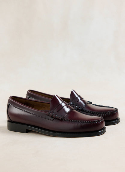 G.H.Bass Easy Weejun Larson Flag Penny Loafer - Wine Leather - Percival | Percival Top Pick