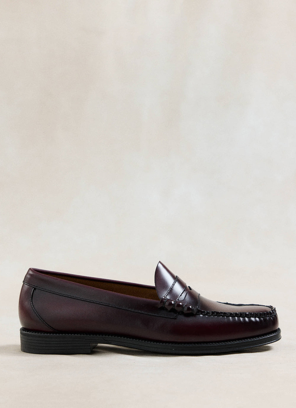 G.H.Bass Easy Weejun Larson Flag Penny Loafer - Wine Leather - Percival | Percival Top Pick