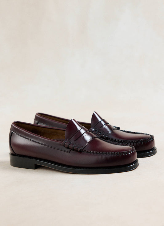 G.H. Bass Weejun Larson Penny Loafers - Wine Leather - Percival | Percival Best Price
