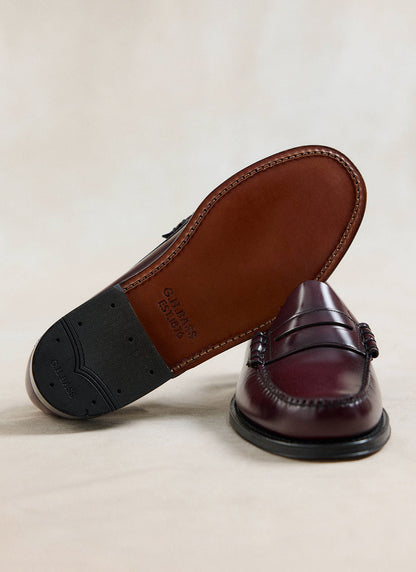 G.H. Bass Weejun Larson Penny Loafers - Wine Leather - Percival | Percival Best Price