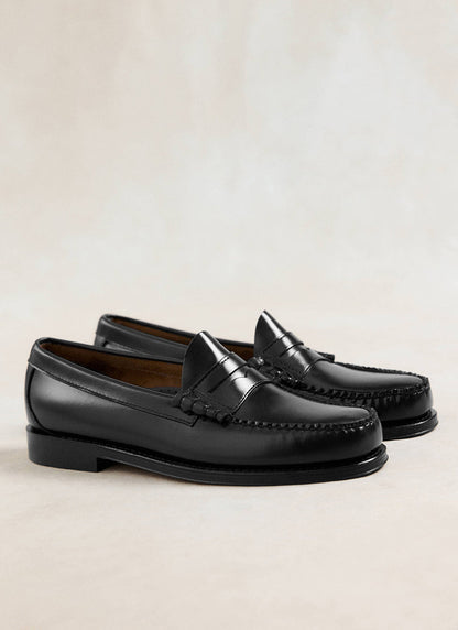 G.H. Bass Weejun Larson Penny Loafers - Black Leather - Percival | Percival Discount