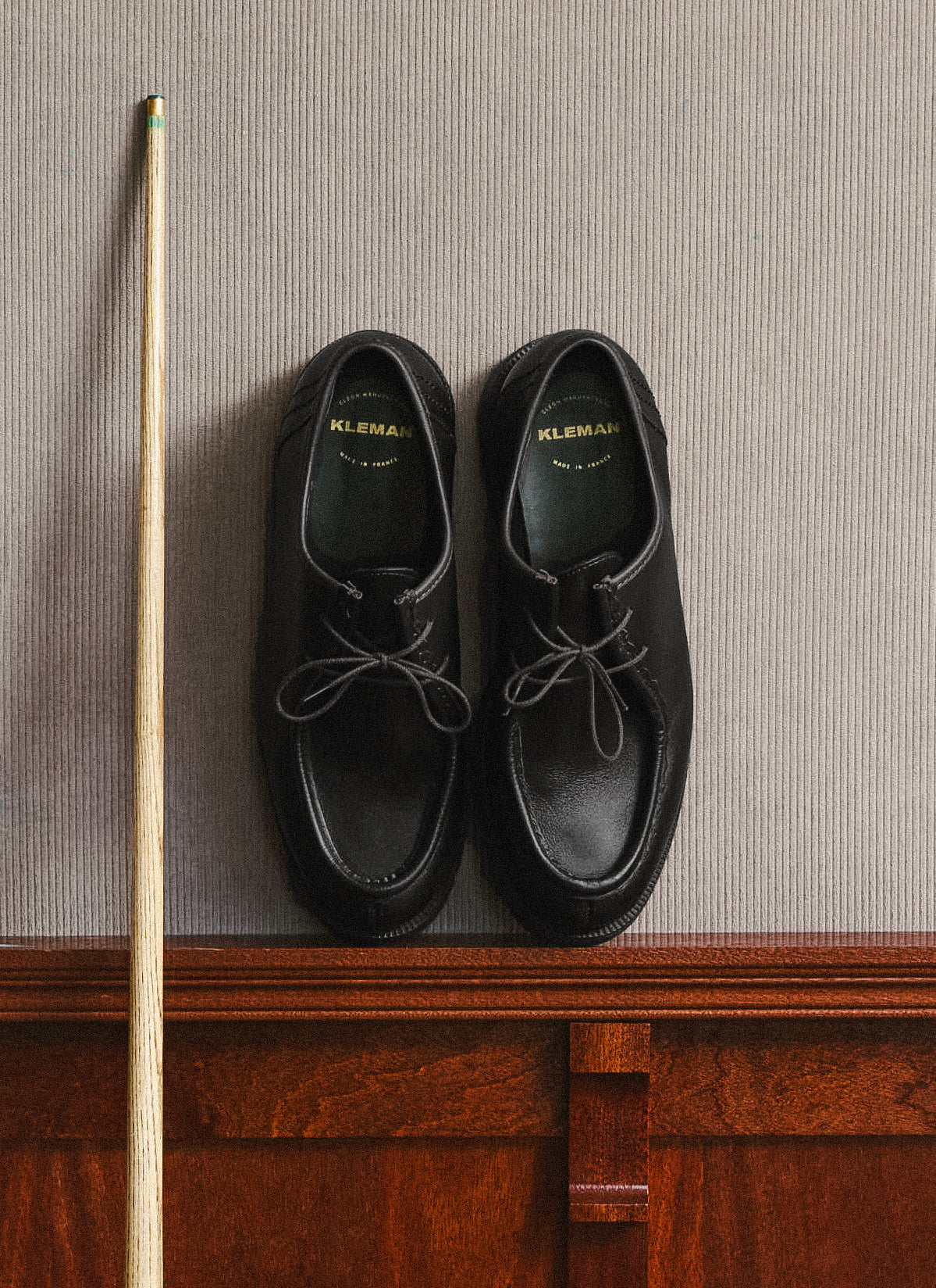 Men's Kleman Padror Shoe - Lug Sole Derby - Black | Percival Essential