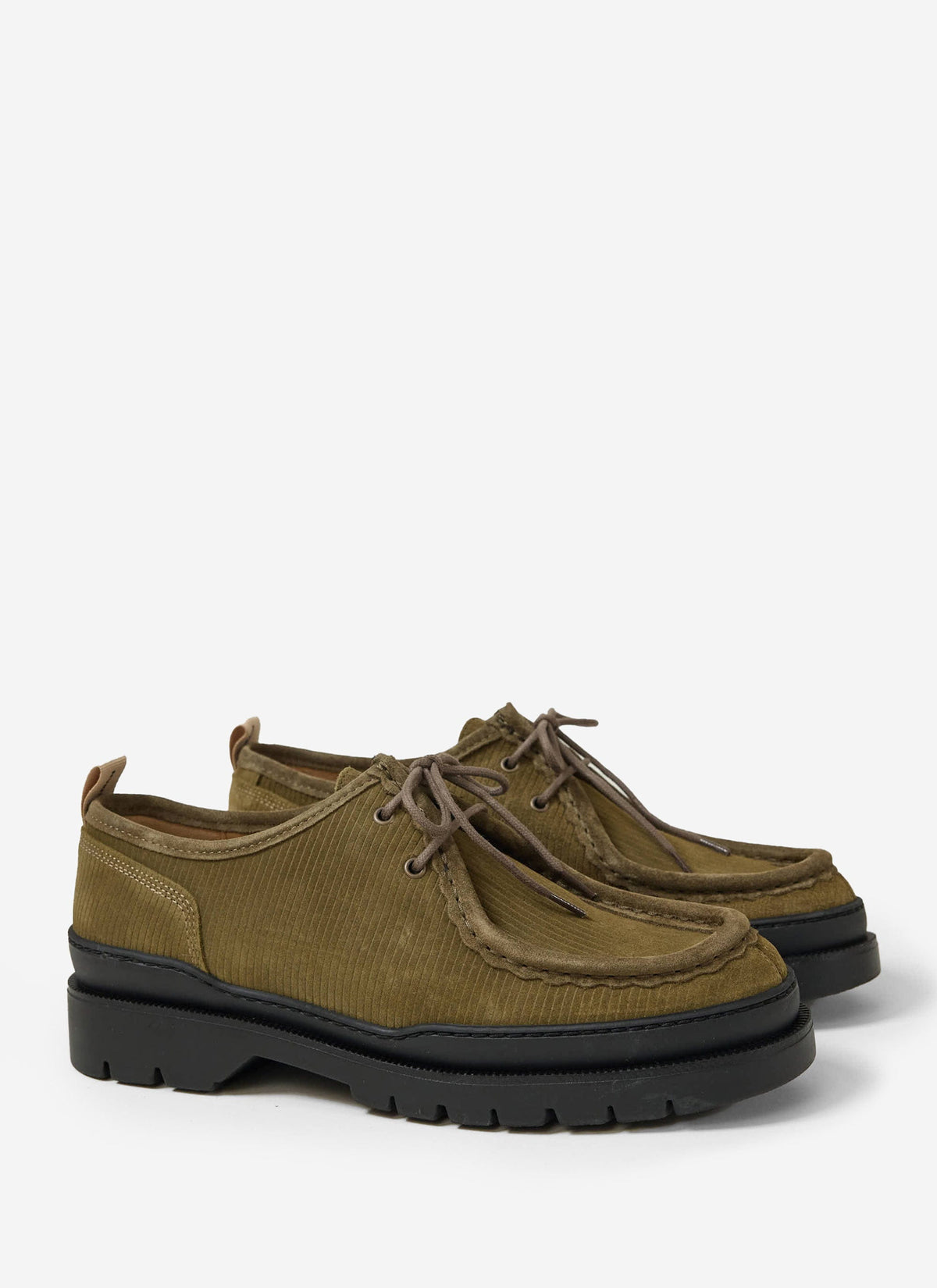 Kleman - Major V Cord Shoe - Khaki | Percival Signature