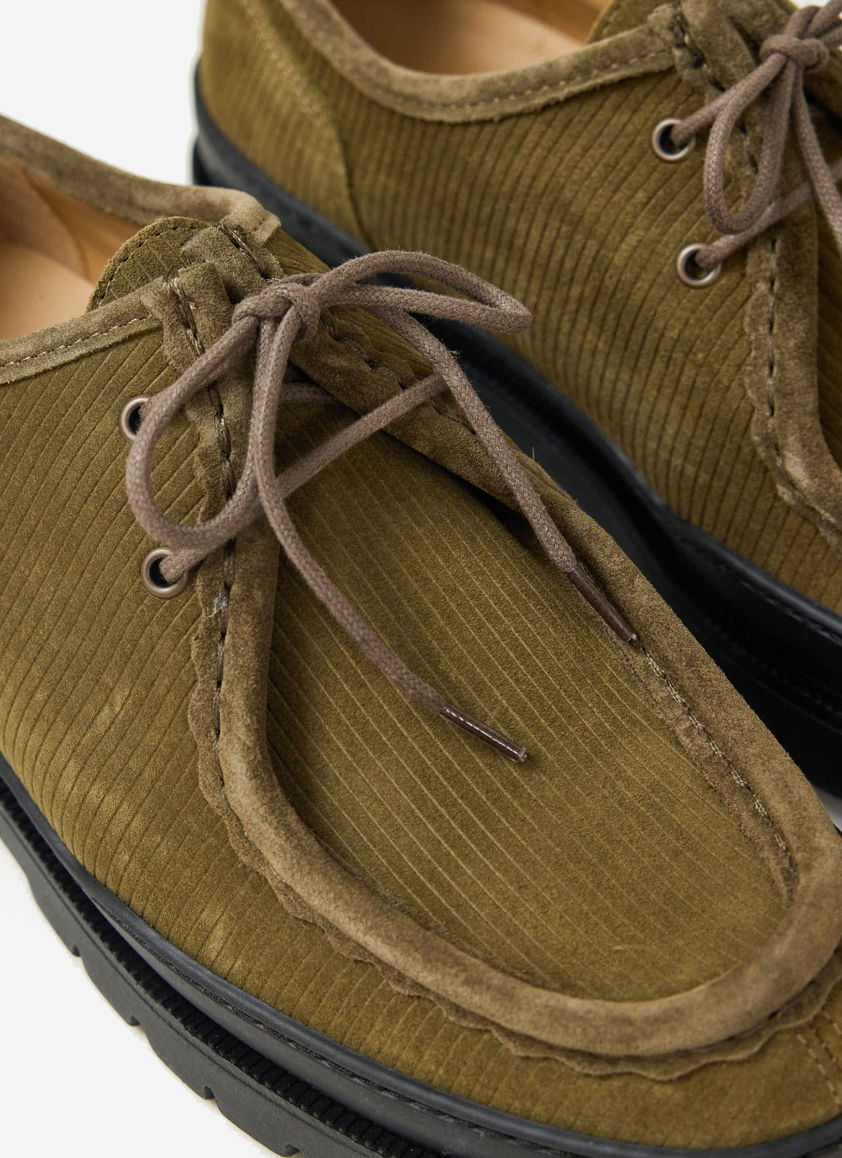 Kleman - Major V Cord Shoe - Khaki | Percival Signature