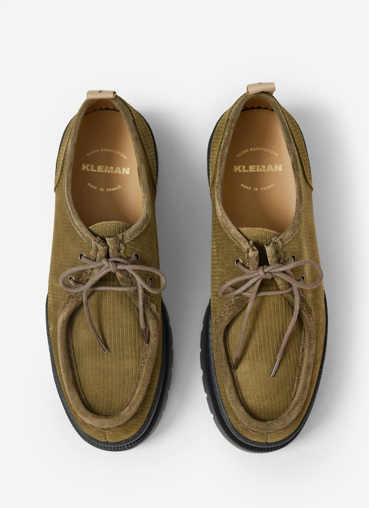 Kleman - Major V Cord Shoe - Khaki | Percival Signature