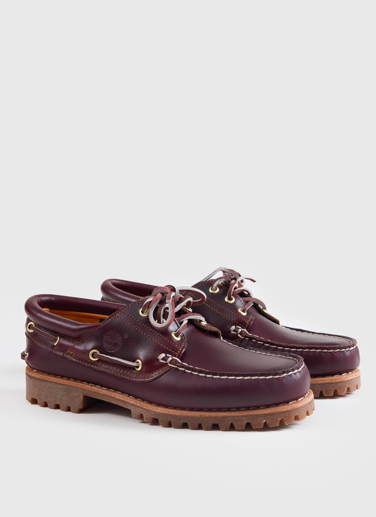 Men's Boat Shoe - Timberland Authentic - Burgundy Leather | Percival Trusted