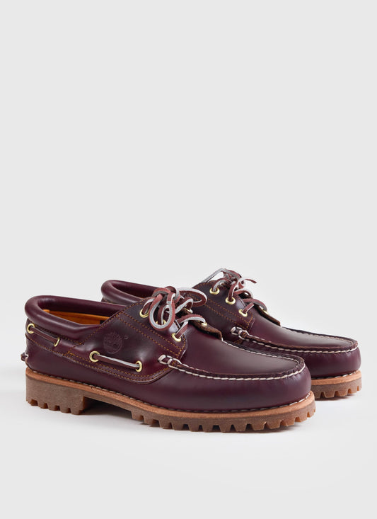 Men's Boat Shoe - Timberland Authentic - Burgundy Leather | Percival Trusted