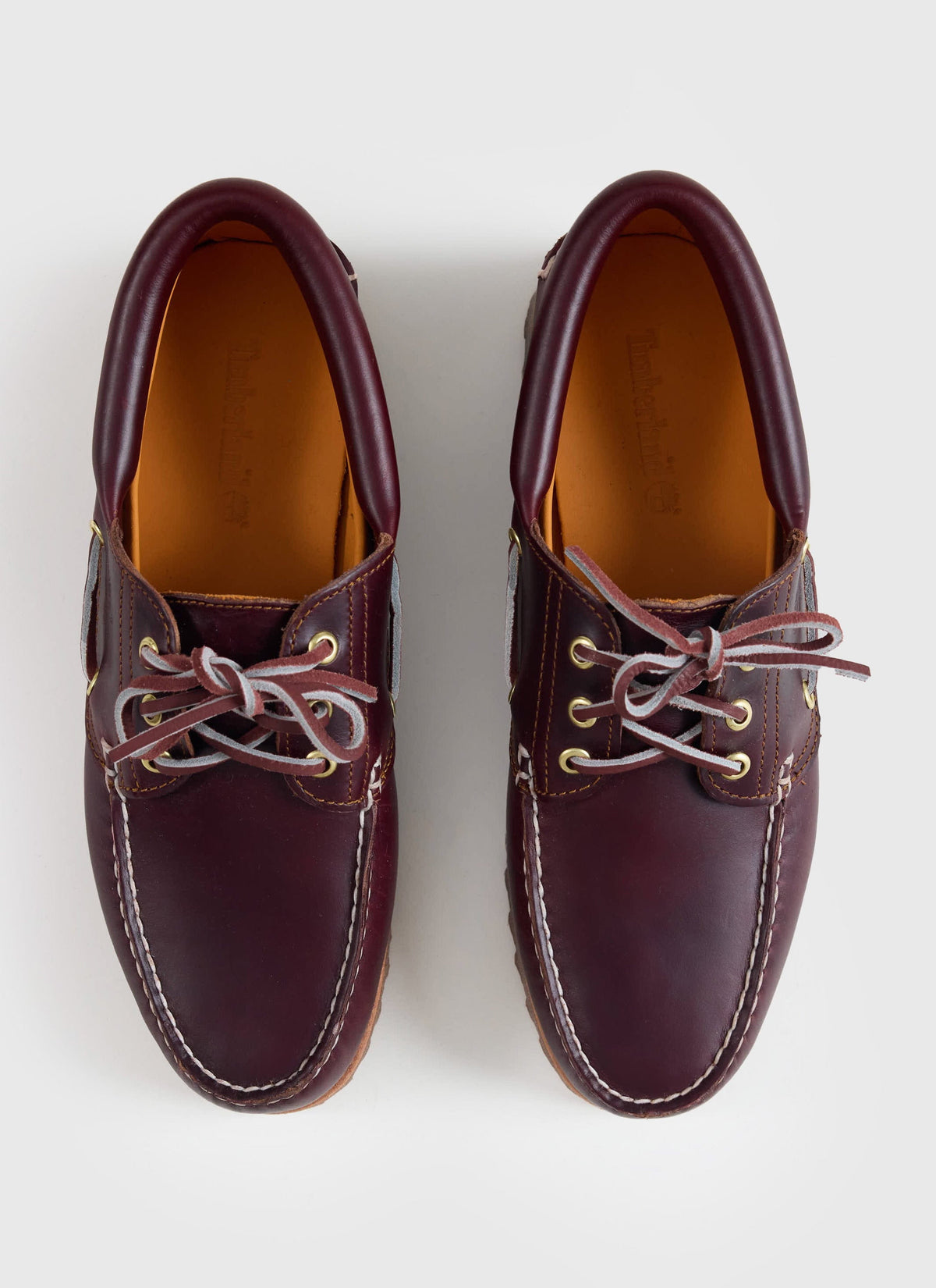 Men's Boat Shoe - Timberland Authentic - Burgundy Leather | Percival Trusted