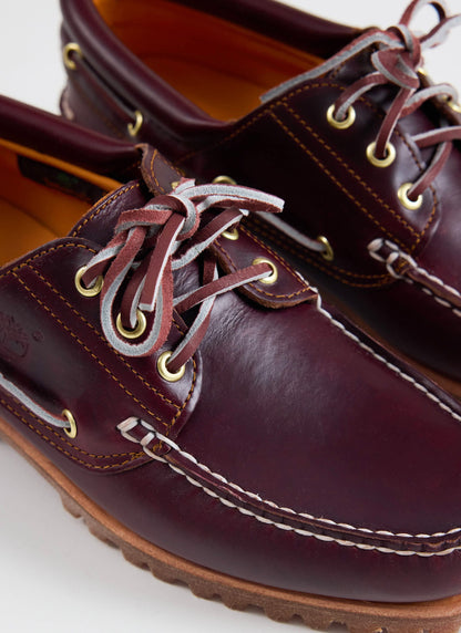 Men's Boat Shoe - Timberland Authentic - Burgundy Leather | Percival Trusted