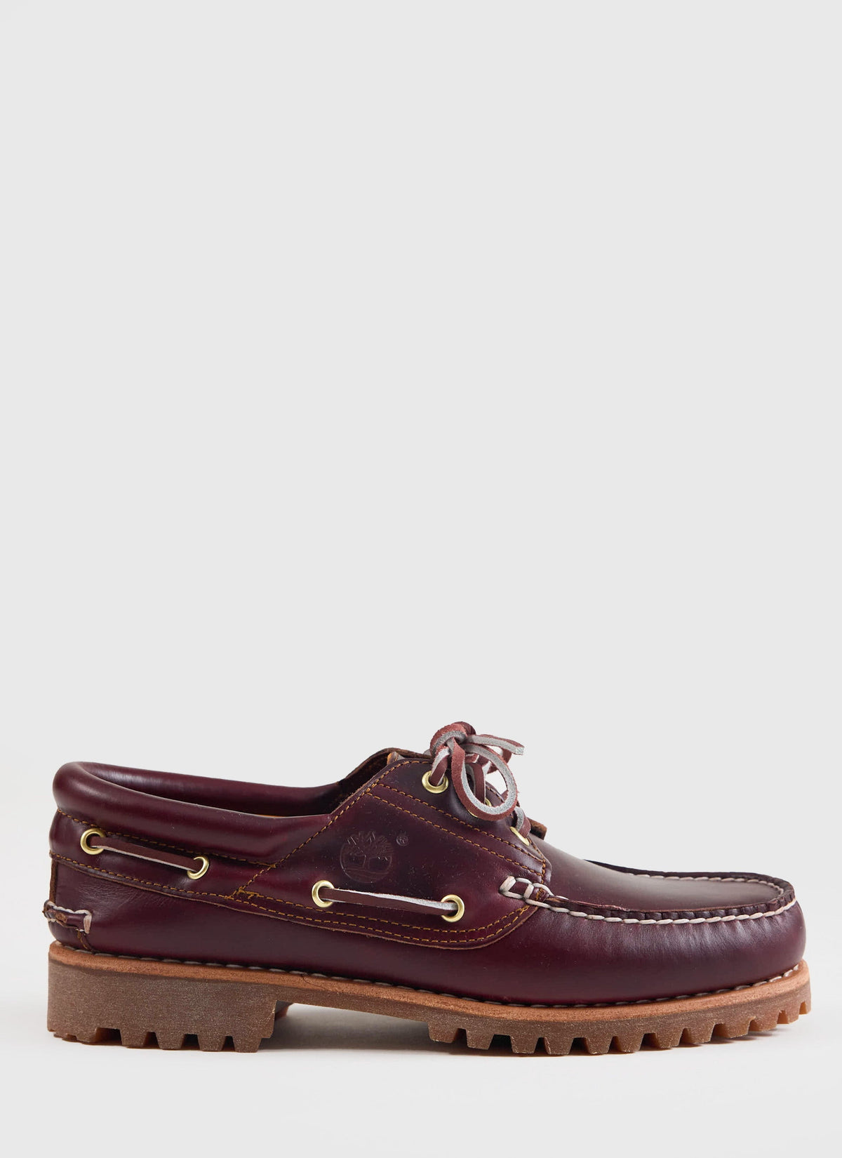 Men's Boat Shoe - Timberland Authentic - Burgundy Leather | Percival Trusted