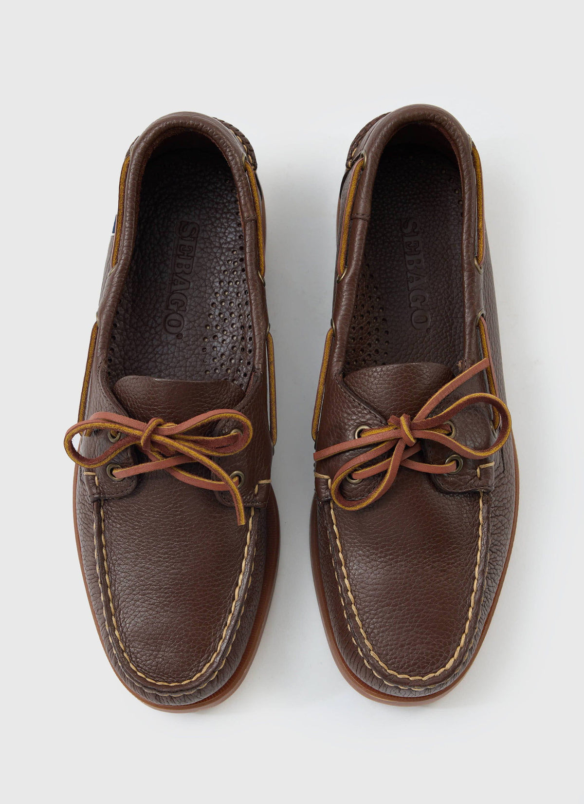 Sebago - Boat Shoe - Brown Cognac Gum | Percival Featured