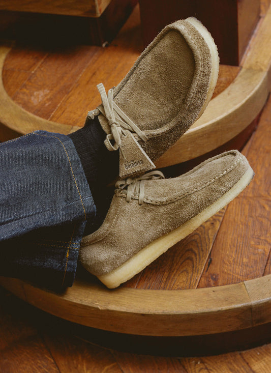 Clarks Suede Wallabee - Smoke Grey - Percival | Percival Quality