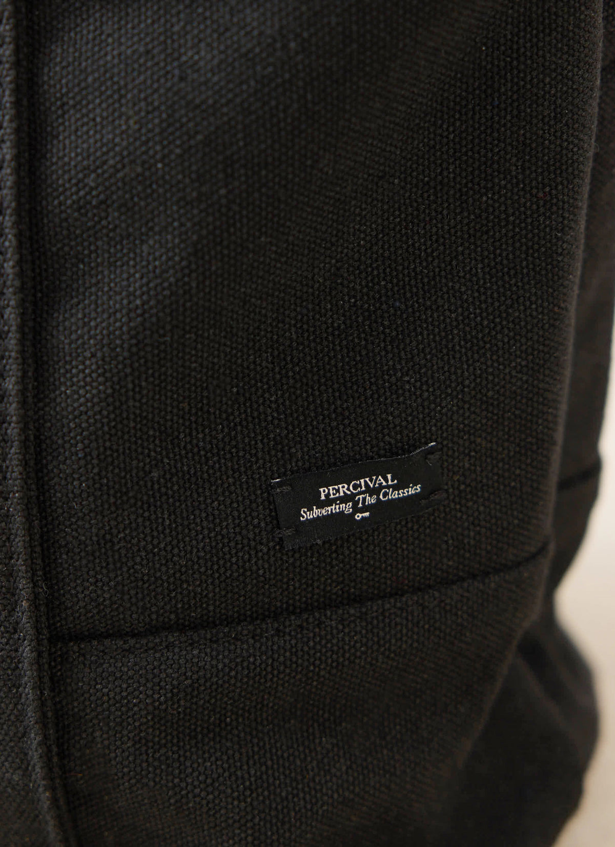 Embroidered Tote Bag - Canvas - Black - Ford x Percival | Percival Quality