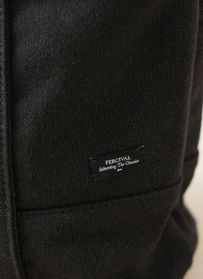 Embroidered Tote Bag - Canvas - Black - Ford x Percival | Percival Quality