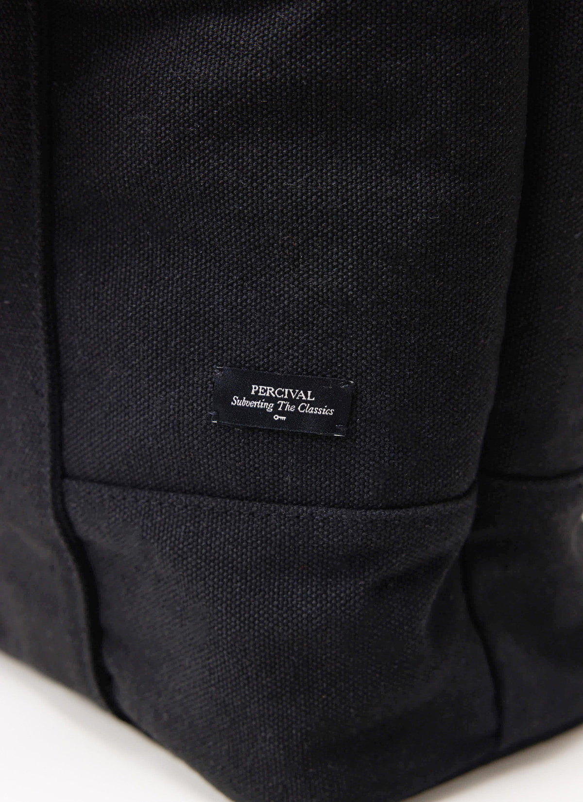 Tote Bag - Cotton Canvas - Black | Percival Discount