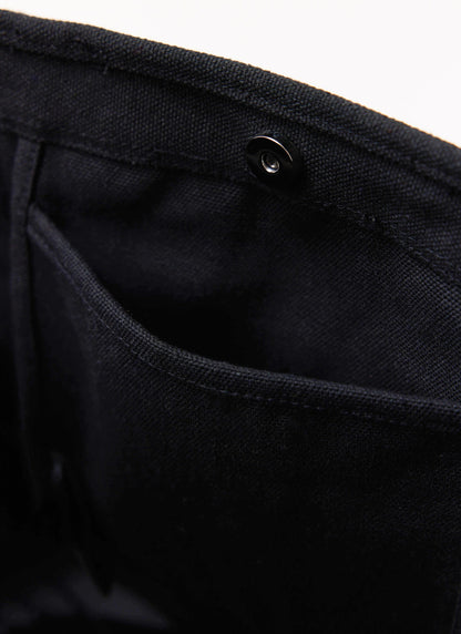 Tote Bag - Cotton Canvas - Black | Percival Discount