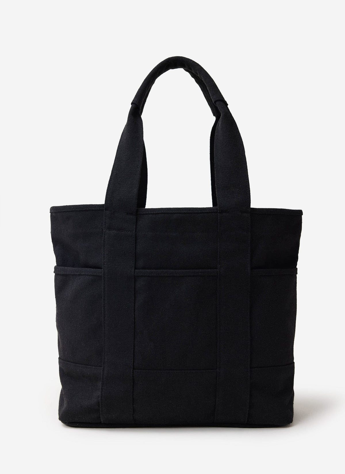 Tote Bag - Cotton Canvas - Black | Percival Discount