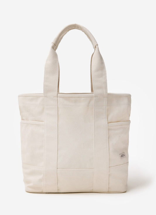 Tote Bag - Cotton Canvas - Cream | Percival Sale