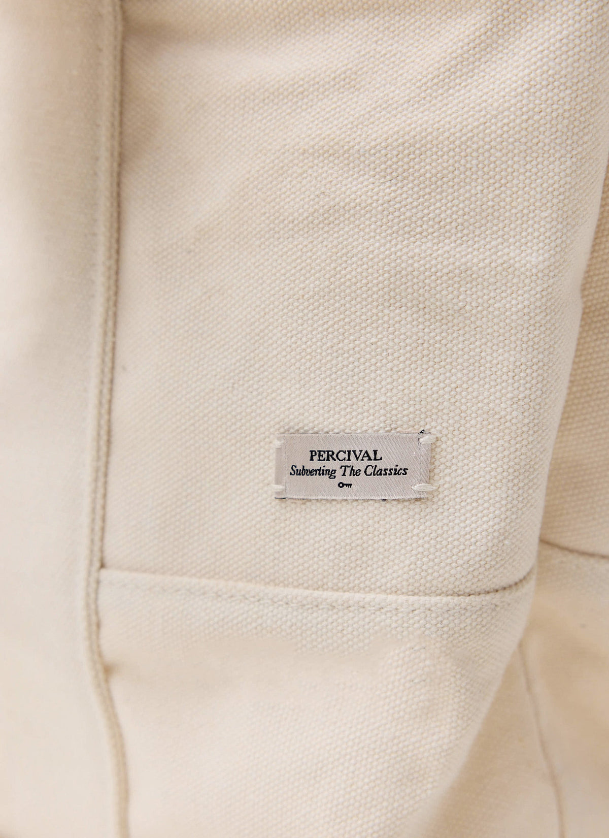 Tote Bag - Cotton Canvas - Cream | Percival Sale