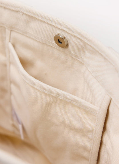 Tote Bag - Cotton Canvas - Cream | Percival Sale