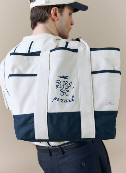 Tote Bag - Brighton & Hove Albion F.C. x Percival - Cream Navy | Percival New