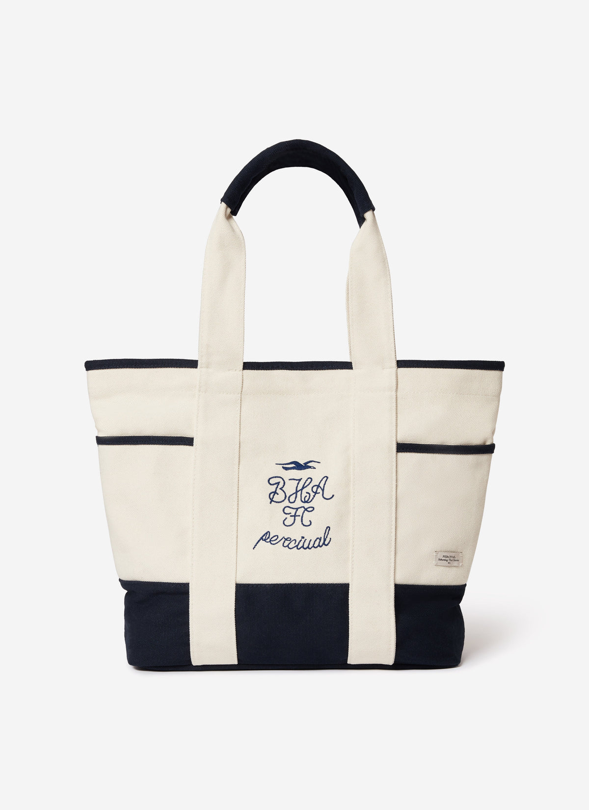 Tote Bag - Brighton & Hove Albion F.C. x Percival - Cream Navy | Percival New