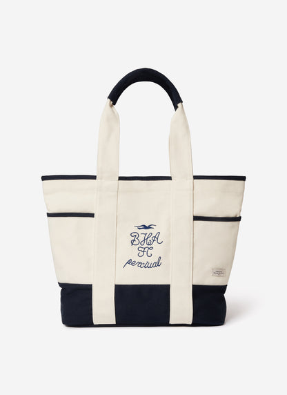 Tote Bag - Brighton & Hove Albion F.C. x Percival - Cream Navy | Percival New