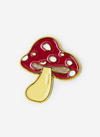 Percival Mushroom Pin Badges - Multi | Percival Deals