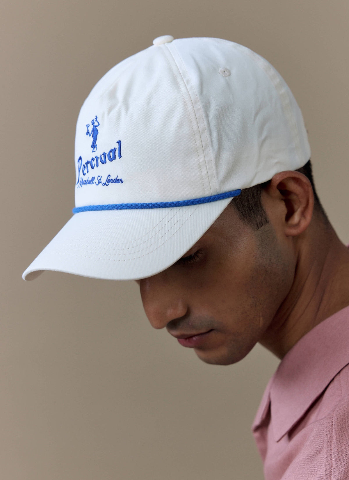 Men's Martini Soft Trucker Cap - Cream Cotton | Percival Great Value