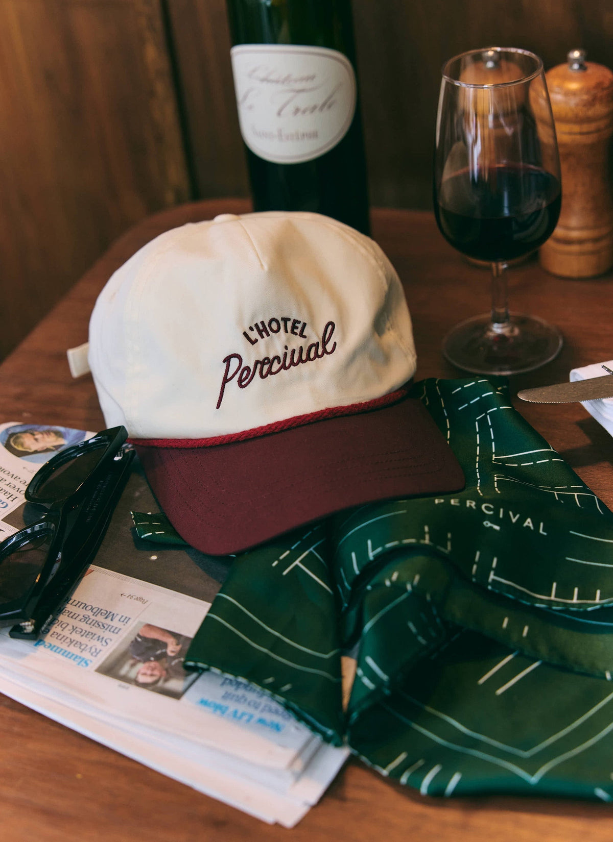 Men's Cap - L'Hotel Percival Soft Trucker - Ecru | Percival Hot Sale