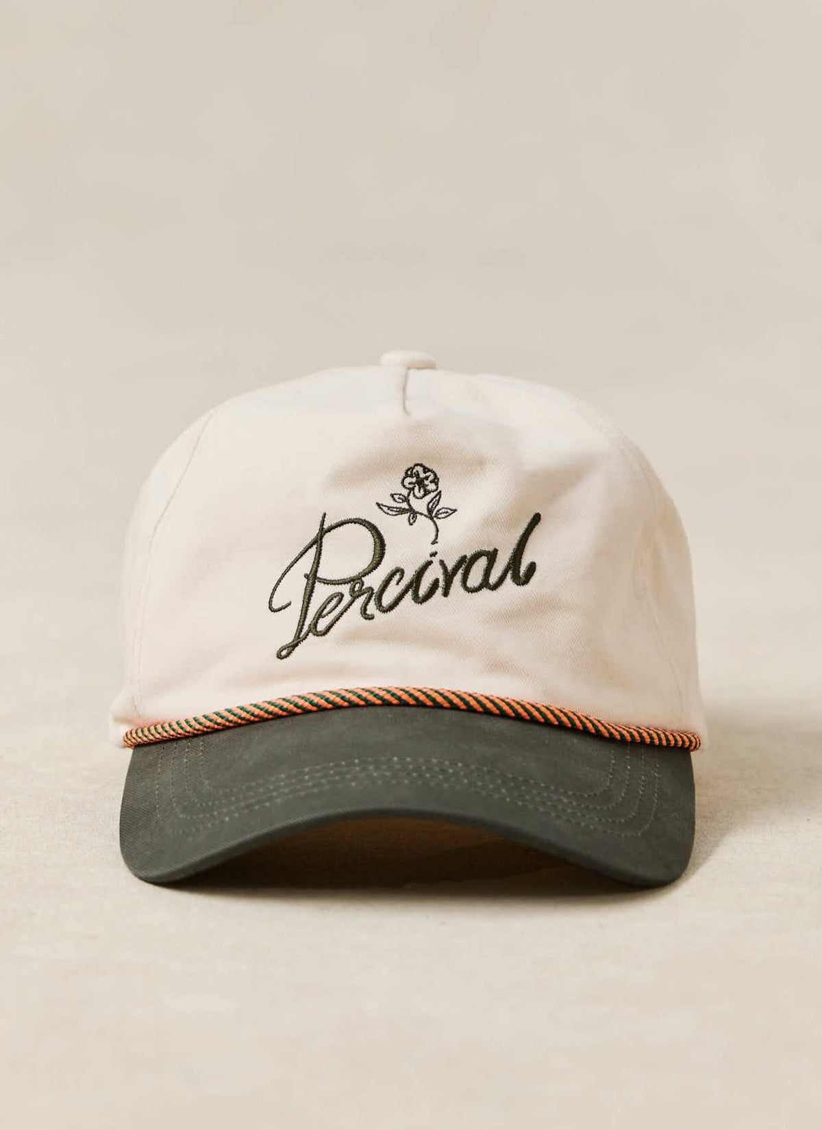 Men's Rope Trucker Cap: Spencer - Cotton - Cream - Percival | Percival Discount
