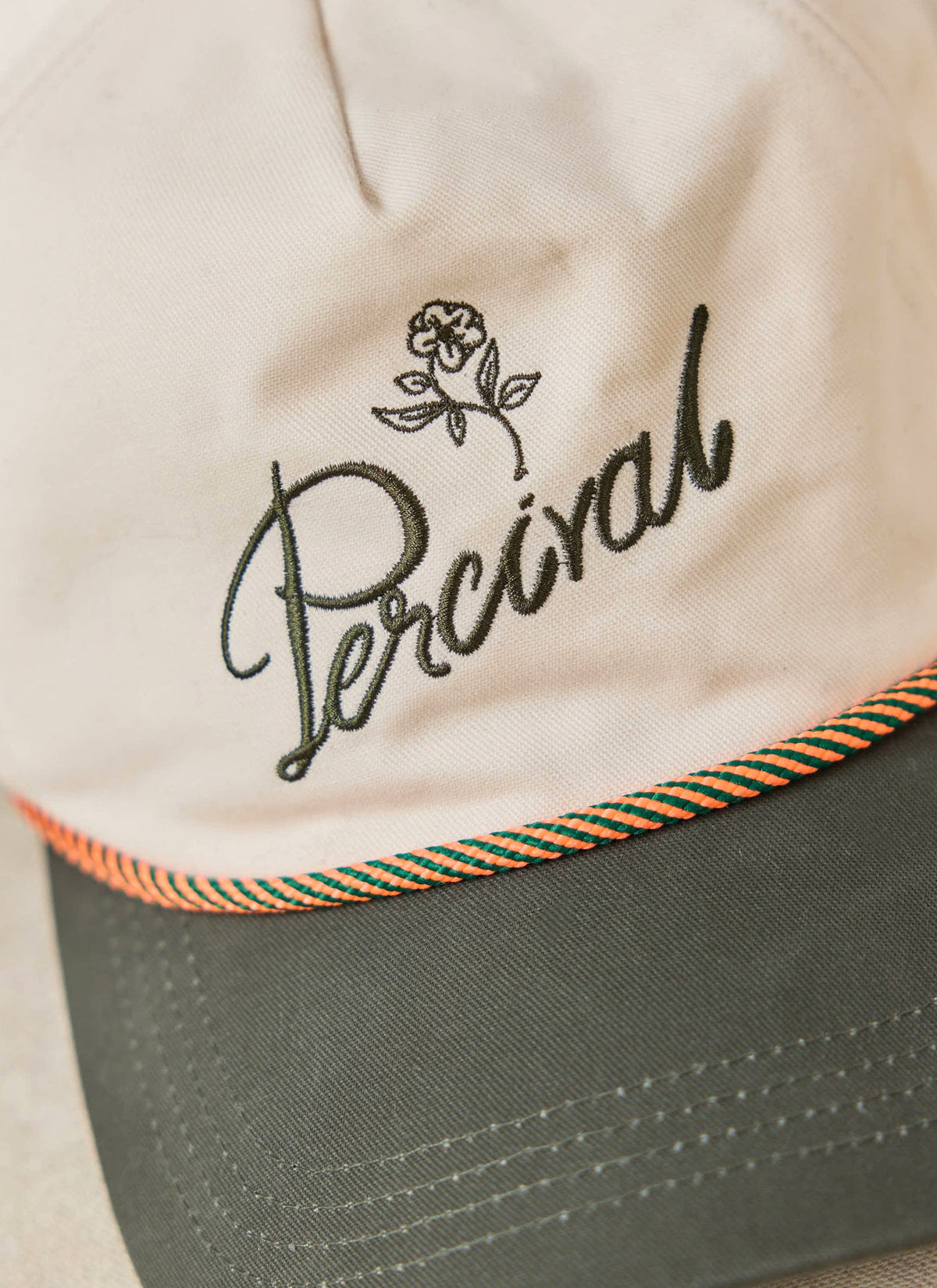Men's Rope Trucker Cap: Spencer - Cotton - Cream - Percival | Percival Discount