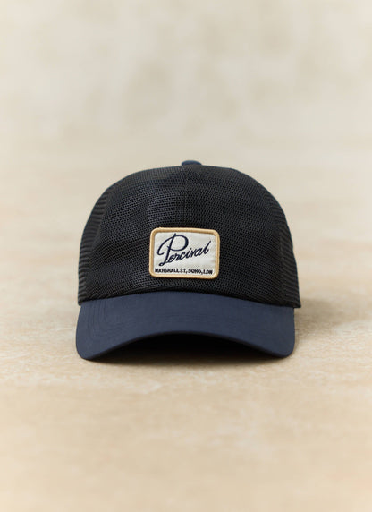 Men's Mesh Trucker Cap - Damien - Navy Blue | Percival Featured